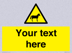 Custom warning horses